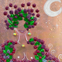 The Moon Magic Goddess: I am alive! Acrylic on canvas, original painting~