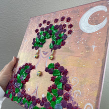 The Moon Magic Goddess: I am alive! Acrylic on canvas, original painting~