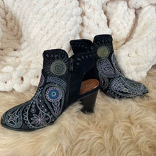 Sacred Moon Seconds: Celestial Paisley Shoes (Hand painted)