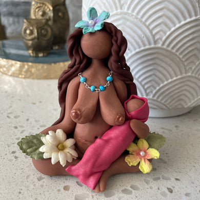 Mama Goddess w/Baby, stretch marks, and Cesarean Scar: I am beautiful just the way I am
