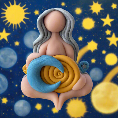 The Luna Sol Goddess: I am as radiant and strong as the sun, and I trust my intuition like the phases of the moon~☀️🌙
