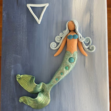 CLEARANCE From the Goddess’s Vault: Elemental Goddess of Water (Acrylic on canvas, w/Clay Goddess)