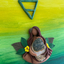 CLEARANCE From the Goddess’s Vault: Elemental Goddess of Earth (Acrylic on canvas, w/Clay Goddess)