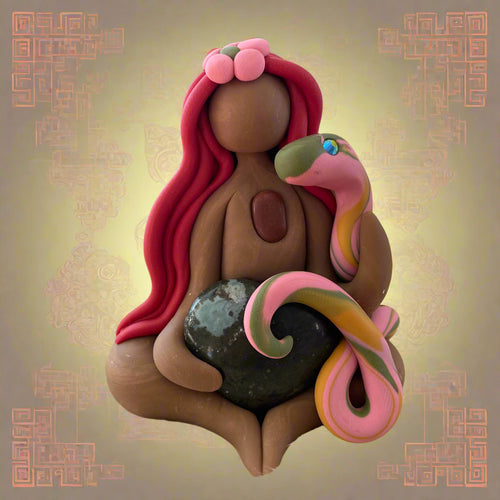 The mini Snake Goddess of Good Luck & Wisdom