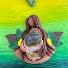 CLEARANCE From the Goddess’s Vault: Elemental Goddess of Earth (Acrylic on canvas, w/Clay Goddess)