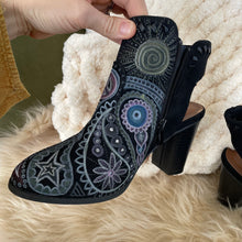 Sacred Moon Seconds: Celestial Paisley Shoes (Hand painted)