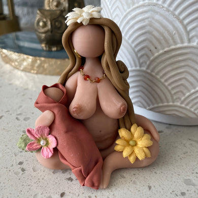 Mama Goddess w/Baby, stretch marks, and Cesarean Scar: I am beautiful just the way I am