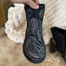 Sacred Moon Seconds: Celestial Paisley Shoes (Hand painted)