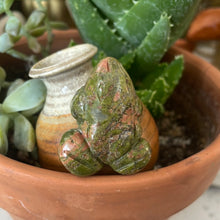 Goddess’s Familiar: Unakite Frog