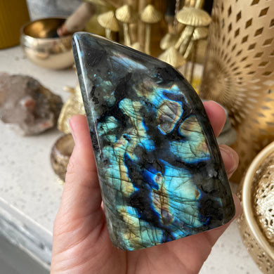 The Goddess’s Crystal: Magical Labradorite Freeform Statue