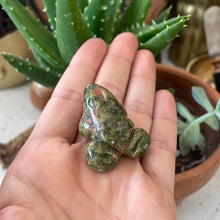 Goddess’s Familiar: Unakite Frog